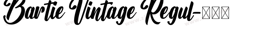 Bartie Vintage Regul字体转换